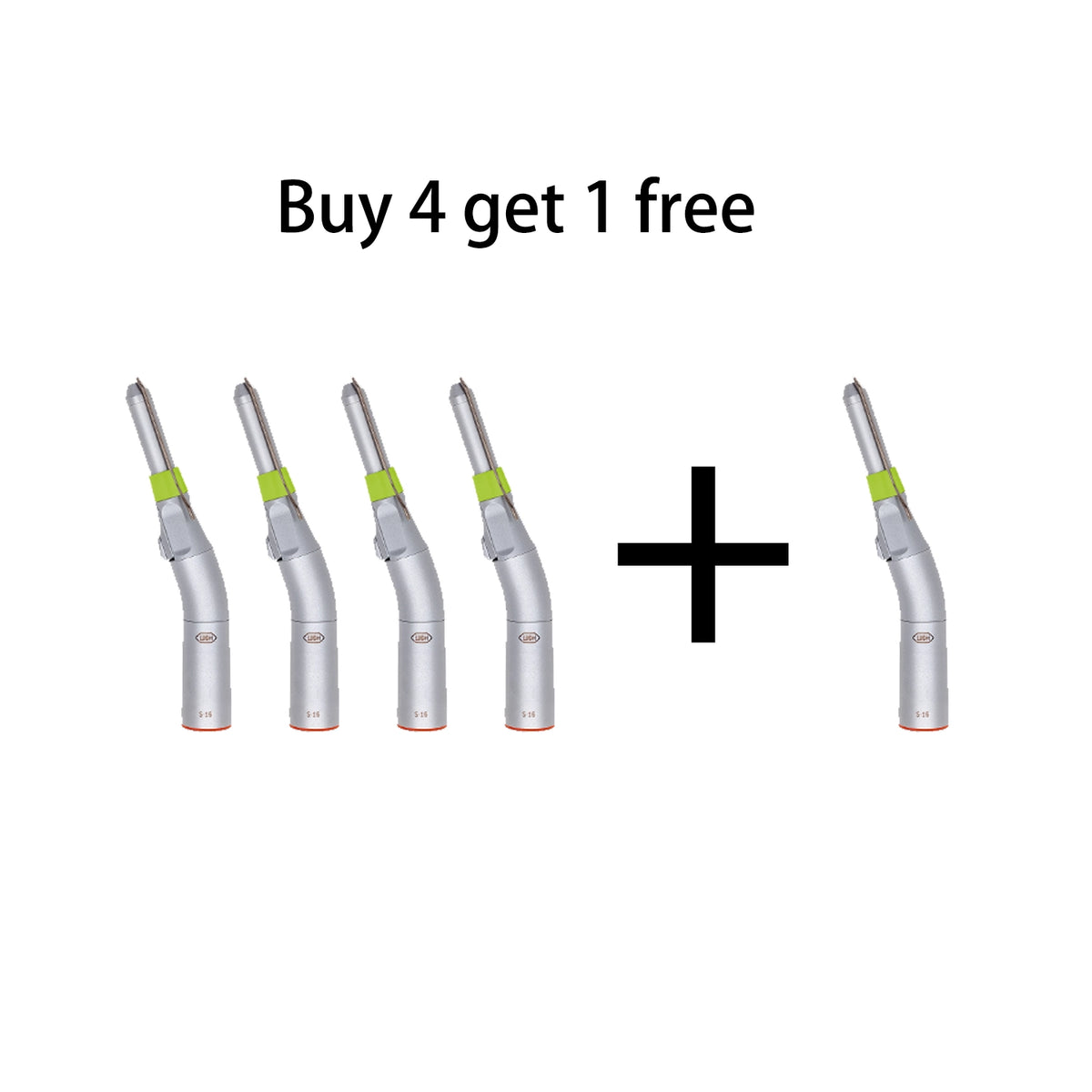 W&H S-16 1:2 speed-increasing angled surgical handpiece package for third molar extractions, buy 4 get 1 free