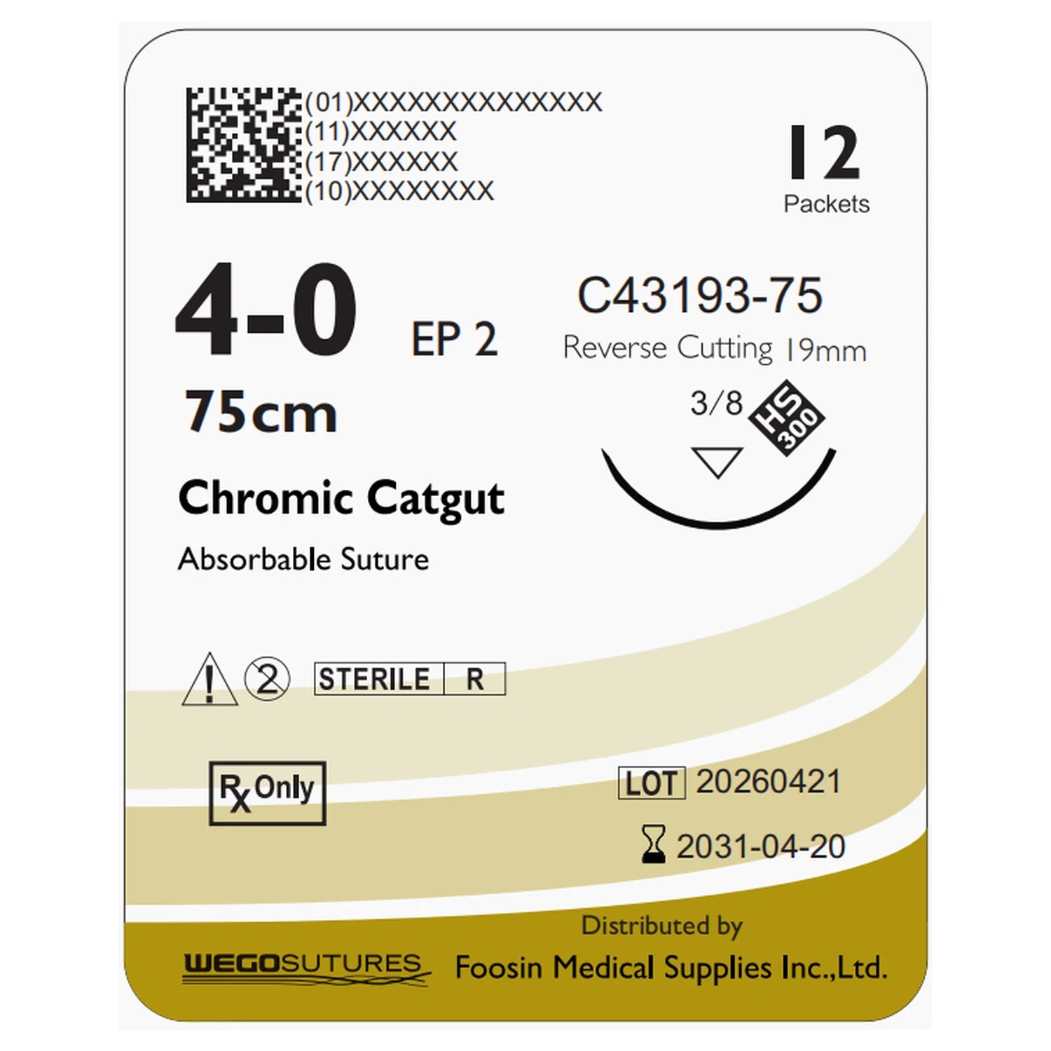 Wego-Chromic Catgut | Natural Absorbable Suture for Oral Surgery