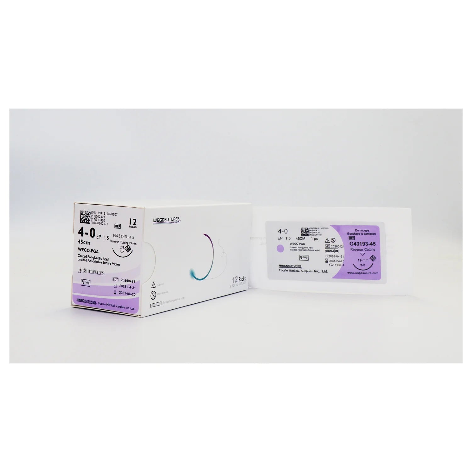 Wego-PGA | Braided Polyglycolic Acid Absorbable Suture