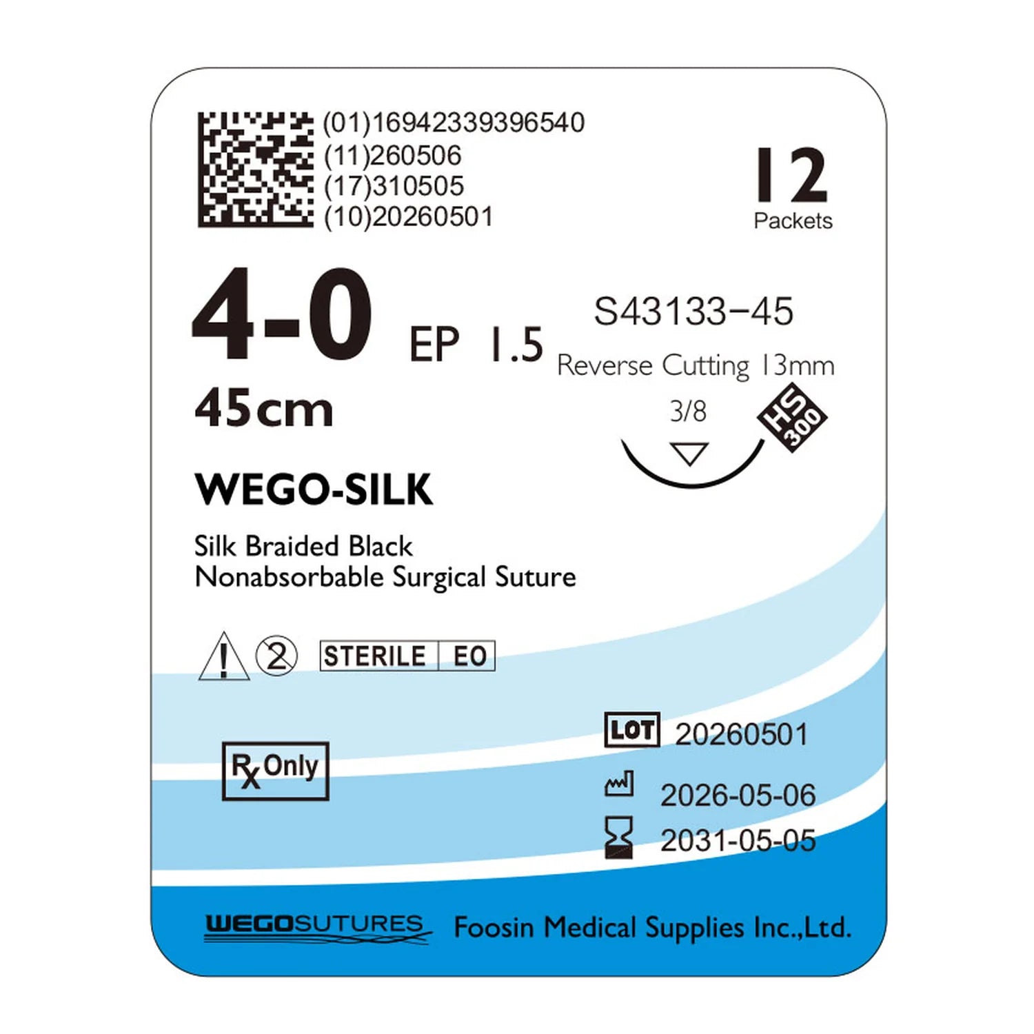 Wego-Silk | Braided Non-Absorbable Silk Suture