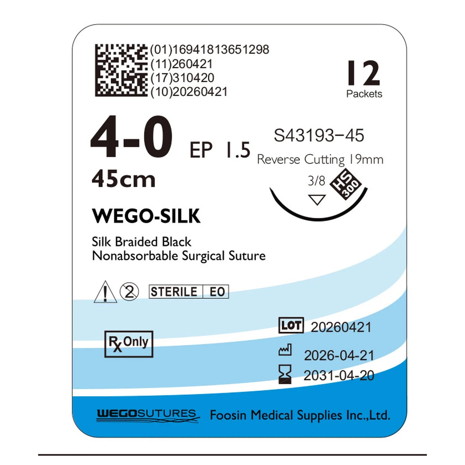 Wego-Silk | Braided Non-Absorbable Silk Suture