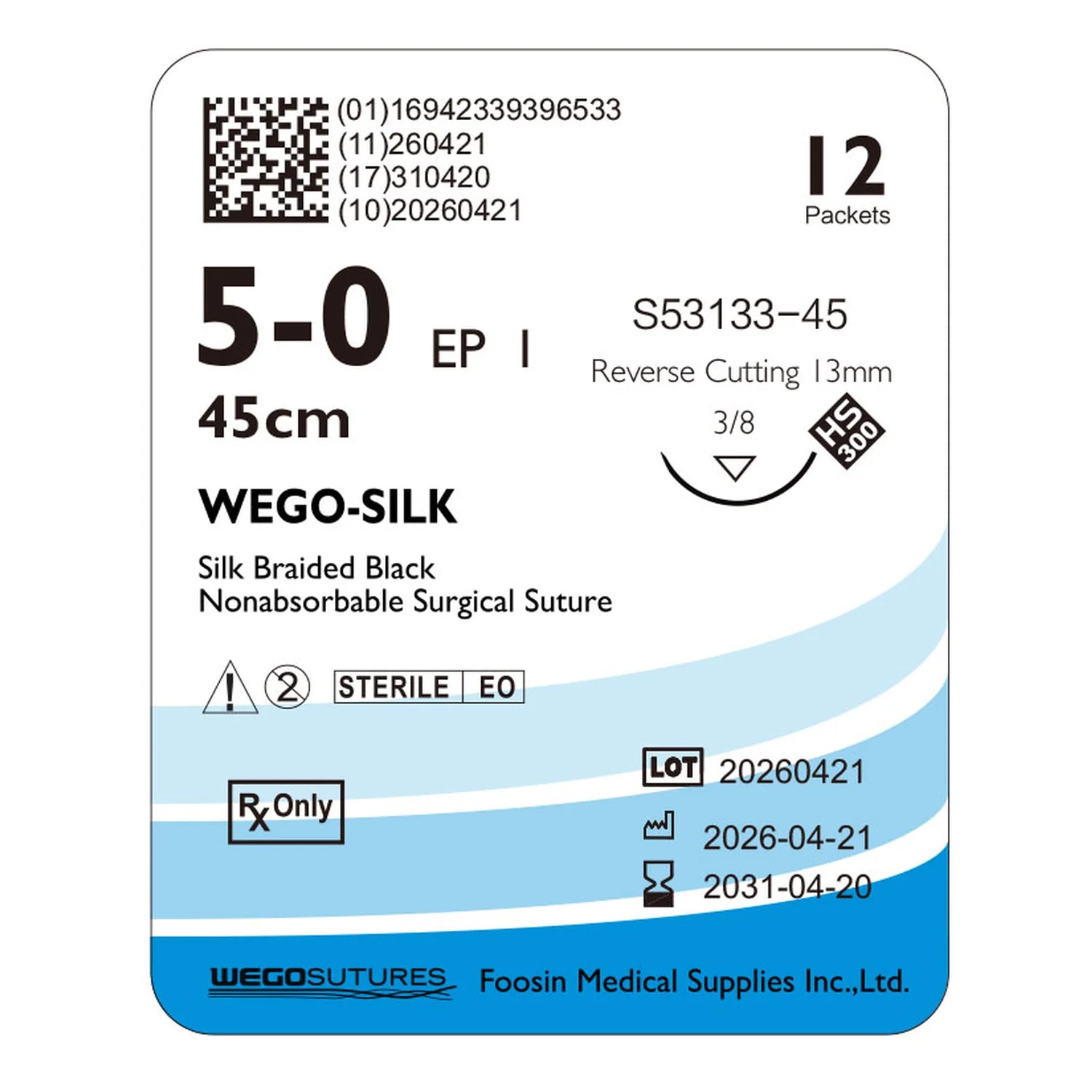 Wego-Silk | Braided Non-Absorbable Silk Suture