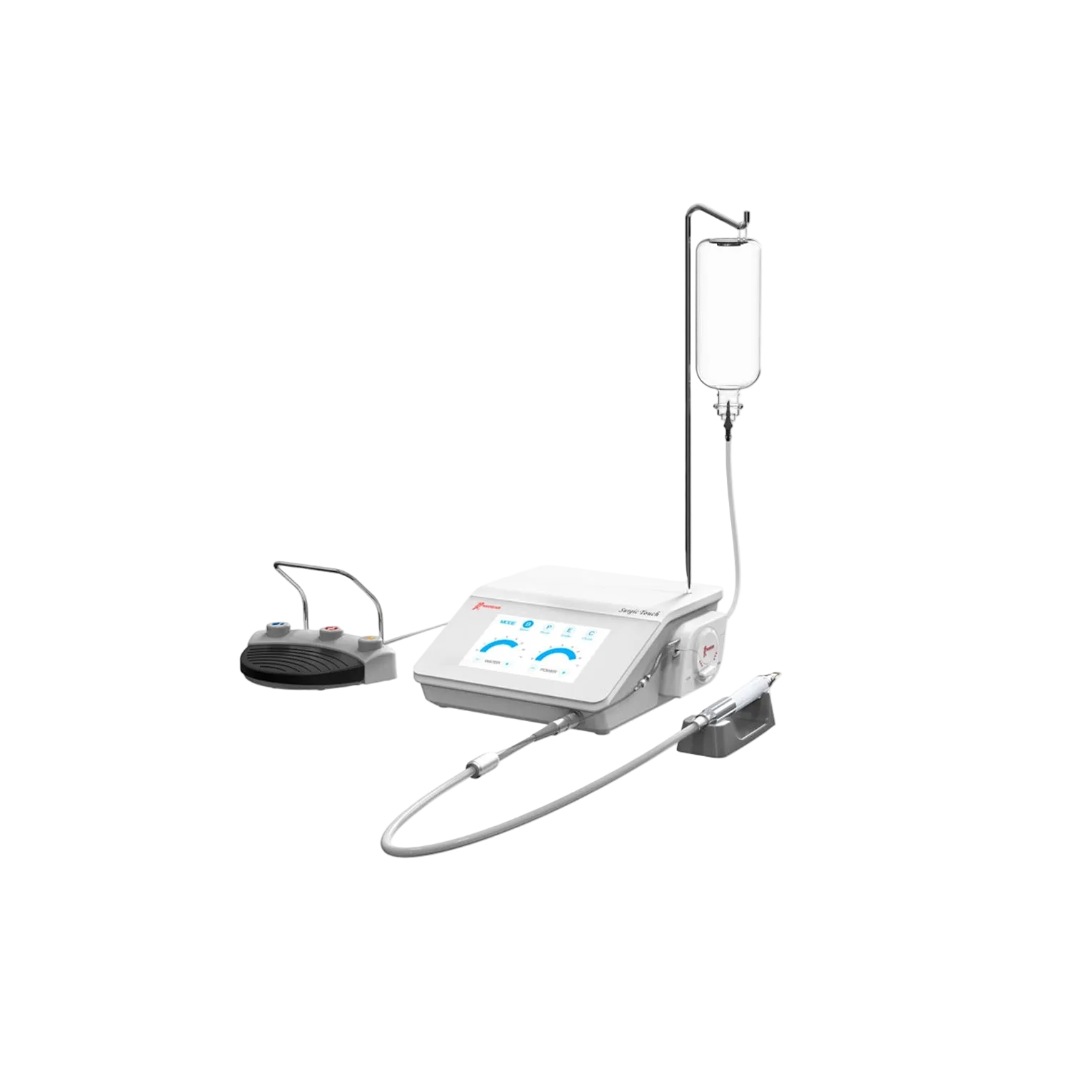 Woodpecker piezo surgery unit with handpiece and foot pedal
