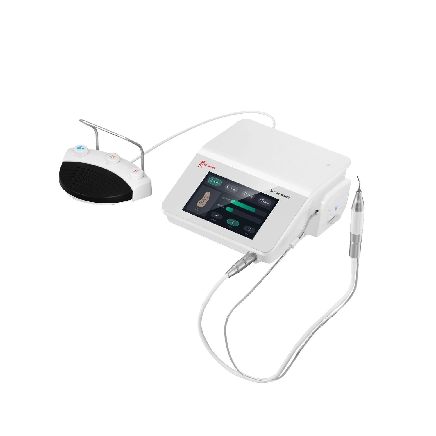 Woodpecker 4th generation piezo surgery unit with handpiece and foot pedal