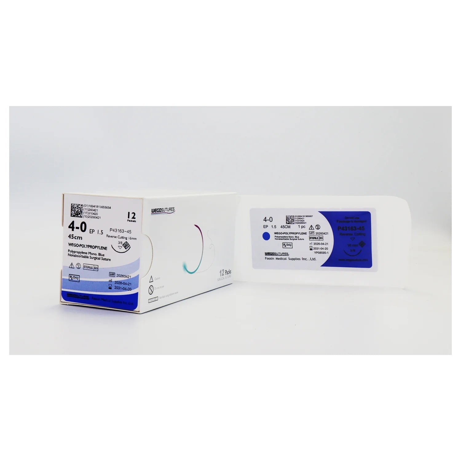 Wego-Polypropylene | Monofilament Non-Absorbable Suture