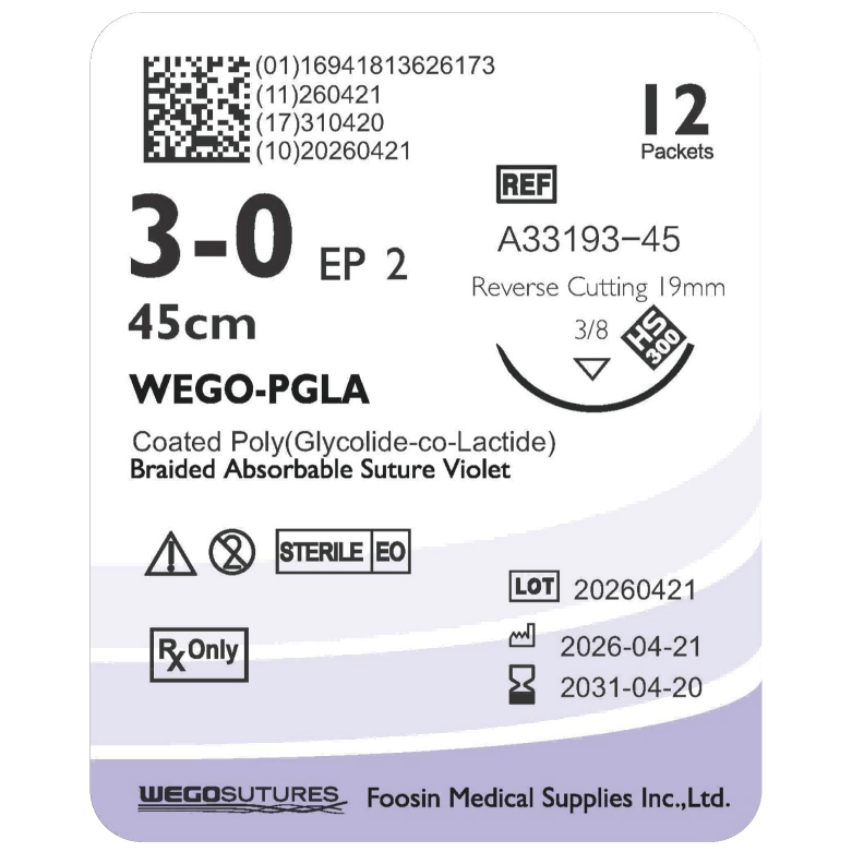 Wego-PGLA | Polyglactin 910 Synthetic Absorbable Suture
