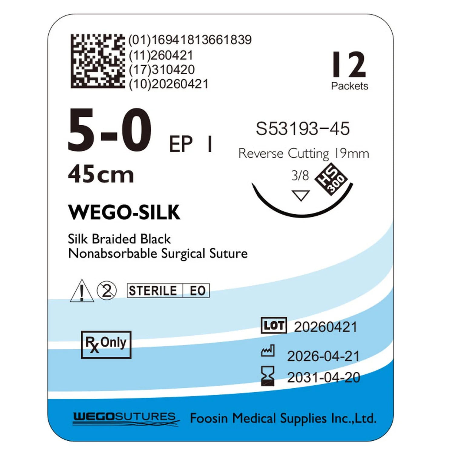 Wego-Silk | Braided Non-Absorbable Silk Suture